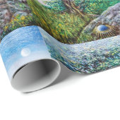 MAGIC TREE / Dawn in Green Wood and Lady in Red Cadeaupapier (Rol Hoek)