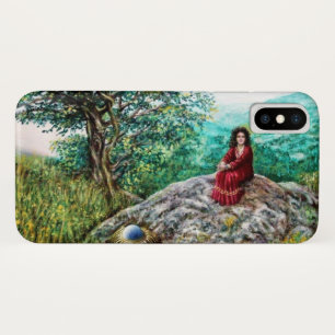 MAGIC TREE / Dawn in the Wood and Lady in Red iPhone X Hoesje