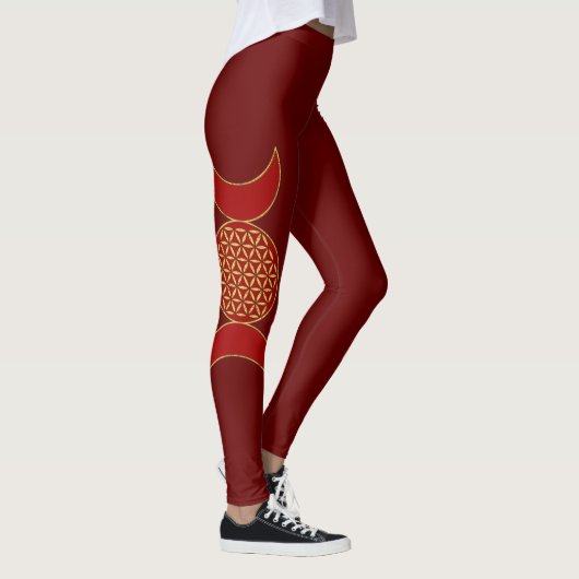 Magic Triple Moon - Spirit Flower of Life 1 Hoodie Leggings (Rechts)