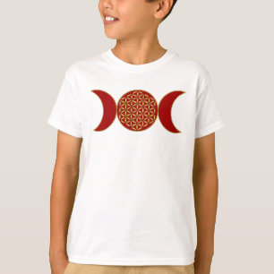 Magic Triple Moon - Spirit Flower of Life 1 Hoodie T-shirt