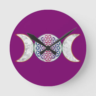 Magic Triple Moon - Spirit Flower of Life 2 Ronde Klok