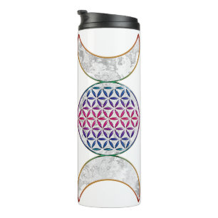 Magic Triple Moon - Spirit Flower of Life 2 Thermosbeker