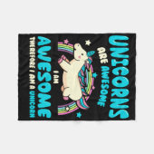 Magic Unicorn Fleece Deken (Voorkant (Horizontaal))