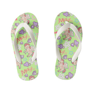 Magic Unicorn Green. Teenslippers kind