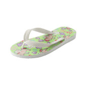 Magic Unicorn Green. Teenslippers kind (Schuin)
