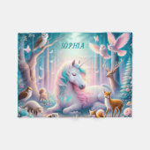 Magic Unicorn, kwekerij Baby / Kinder aangepaste n Fleece Deken (Voorkant (Horizontaal))
