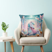 Magic Unicorn, kwekerij Baby / Kinder aangepaste n Kussen (Stoel)