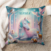 Magic Unicorn, kwekerij Baby / Kinder aangepaste n Kussen (Deken)