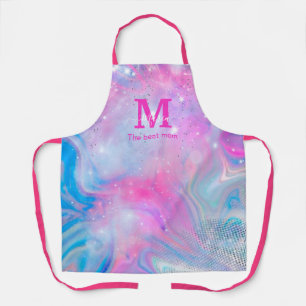 Magic Unicorn Pink Blue Holographic Apron Schort