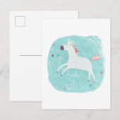 Magic Unicorn Squad - Maak een wens Briefkaart (Voorkant / Achterkant)