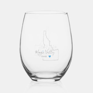 Magic Valley Idaho Stemless wijnglas Wijnglas Zonder Voet