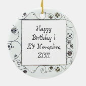 MAGIC VAN DE SPRING groen Keramisch Ornament (Achterkant)