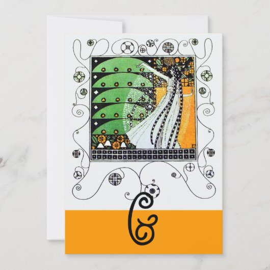 MAGIC VAN DE SPRING, heldergroen zwart geel Kaart (Voorkant)