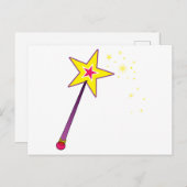 Magic Wand Briefkaart (Voorkant / Achterkant)