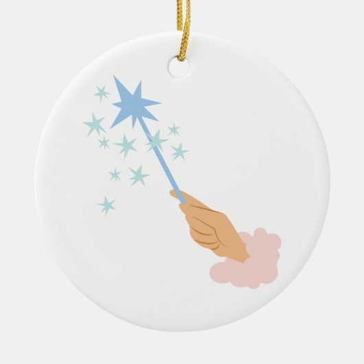 Magic Wand Keramisch Ornament (Voorkant)