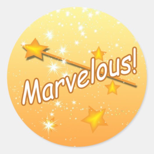 Magic Wand Marvelous Stars Teacher Award Stickers (Voorkant)