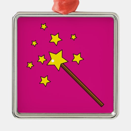 Magic Wand Metalen Ornament (Voorkant)