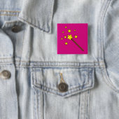Magic Wand Vierkante Button 5,1 Cm (In situ)