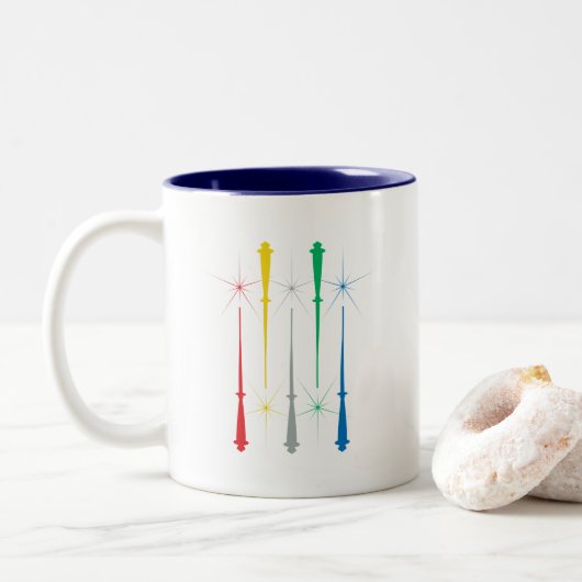 Magic Wands Mug 11oz. Bleu (Avec donut)