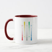Magic Wands Mug 11oz. Rouge foncé (Gauche)