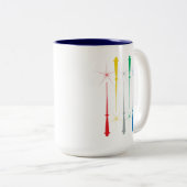 Magic Wands Mug 15oz. Bleu Foncé (Devant droit)