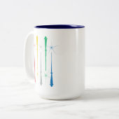 Magic Wands Mug 15oz. Bleu Foncé (Devant gauche)