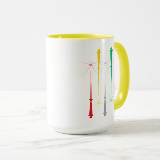 Magic Wands Mug 15oz. Jaune (Devant droit)