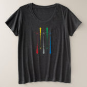 Magic Wands Plus Size T-shirt femme (Design devant)
