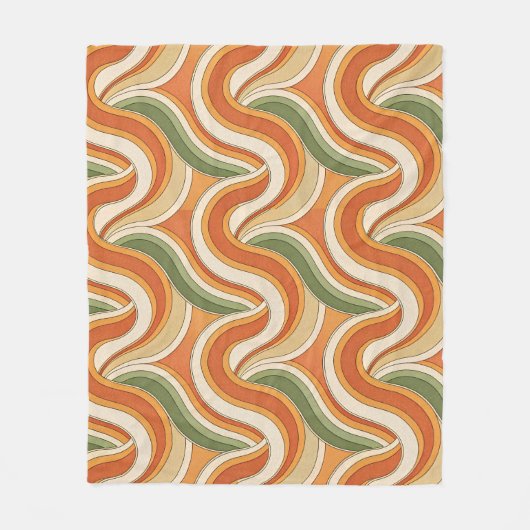 Magic Waves Pattern Fleece Deken (Voorkant)