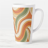 Magic Waves Pattern Latte Mok (Rechts)