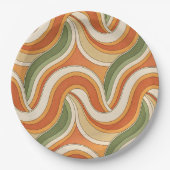 Magic Waves Pattern Papieren Bordje (Voorkant)
