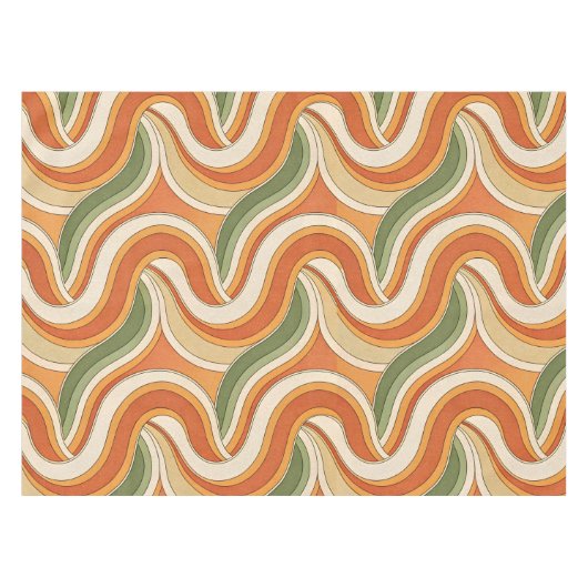 Magic Waves Pattern Tafelkleed (Voorkant (Horizontaal))