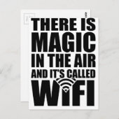 Magic wifi briefkaart (Voorkant / Achterkant)