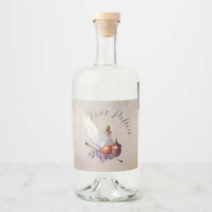 Magic Wizard Waterverf Love Potion Likeurfles Etiket