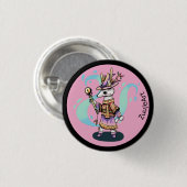 Magic wolf ronde button 3,2 cm (Voorkant /achterkant)