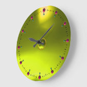 Magic Yellow Topaz Gem Stone Grote Klok (Hoek)