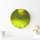 Magic Yellow Topaz Gem Stone Grote Klok (Huis)