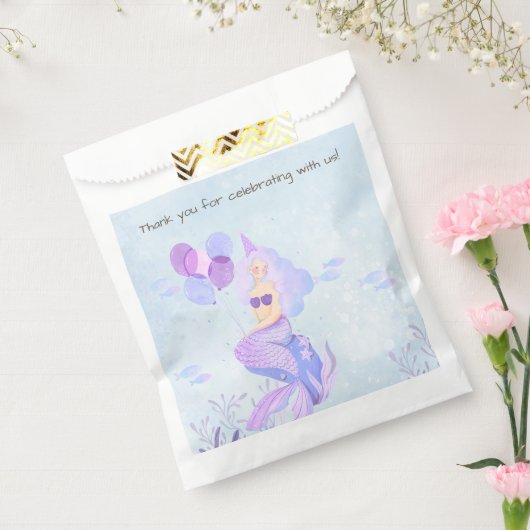 Magic Zeemeermin Thema Verjaardagsfeest Bedankzakje (Gezegeld)