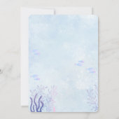 Magic Zeemeermin Verjaardagsfeestje Kaart (Achterkant)