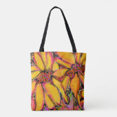 "Magic" Zonnebloem Canvas tas (Achterkant)