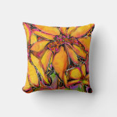 "Magic" Zonnebloem Vierkant kussen (Voorkant)