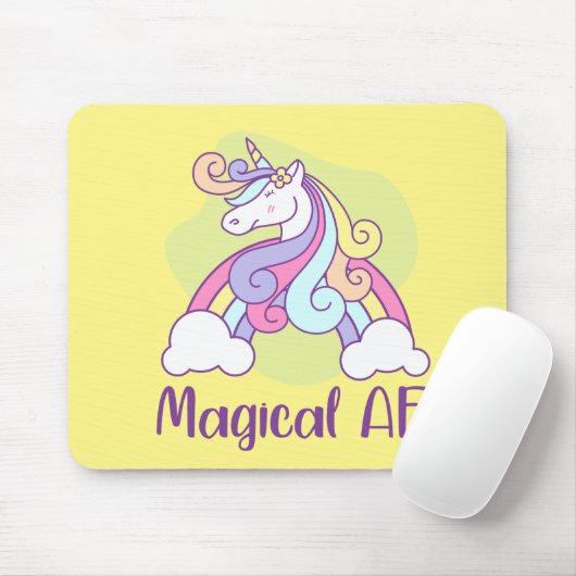 Magical AF | Unicorn Muismat (Met muis)