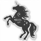 Magical AF Unicorn Sticker (Devant)