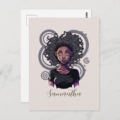 Magical Afro Woman Briefkaart (Voorkant / Achterkant)