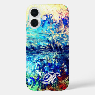 magical artistic ethereal Abstract Monogram iPhone 16 Hoesje