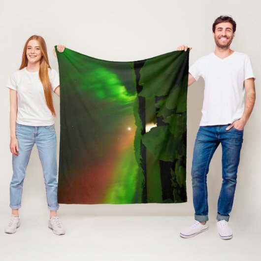 Magical Aurora Fleece Deken (In situ)