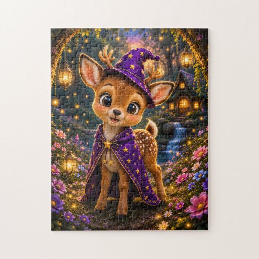 Magical Baby Deer Wizard Jigsaw Puzzle (Vertical)