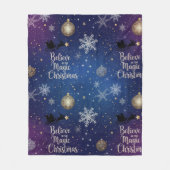 Magical Believe in the Magic of Christmas  Fleece Deken (Voorkant)