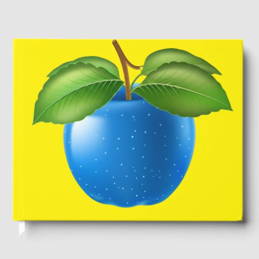 Magical Blue Starry Apple Gastenboek (Voorkant)