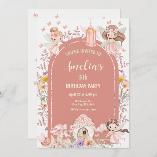 Magical Boho Fairy Garden Kaart (Voorkant / Achterkant)